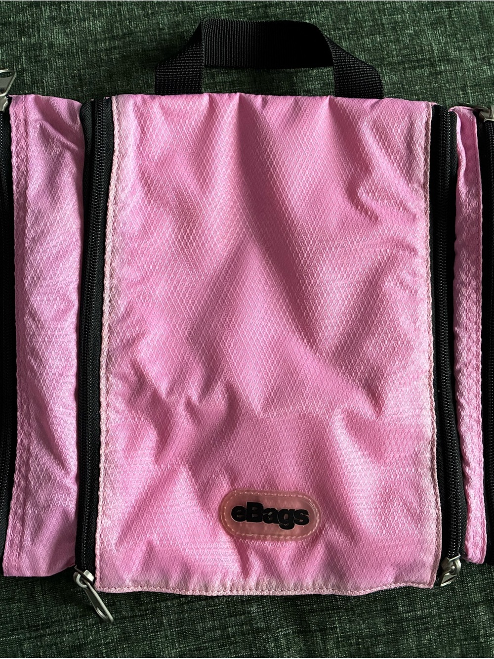 eBags Pack-it-Flat Hanging Toiletry Kit Pink Travel Organizer Expandable